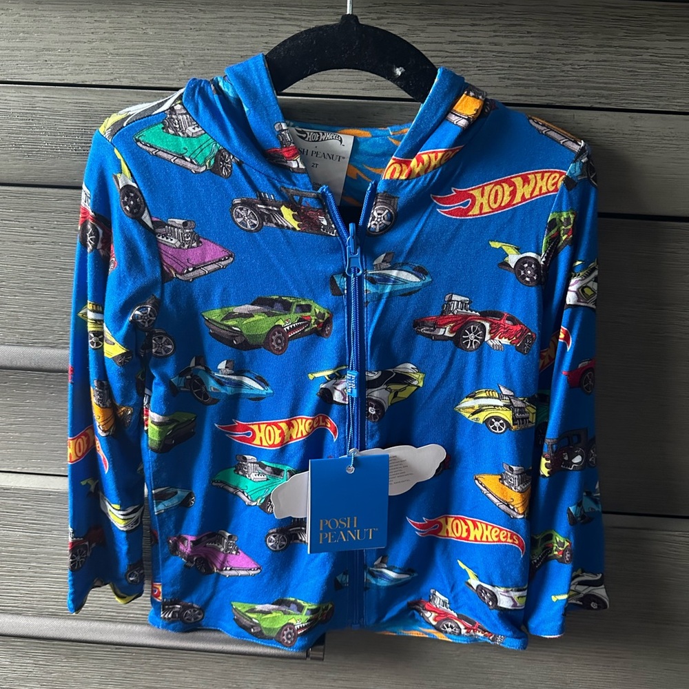 Posh Peanut Hot Wheels Reversible Jacket Size 2T